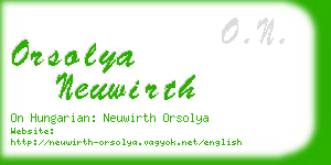 orsolya neuwirth business card